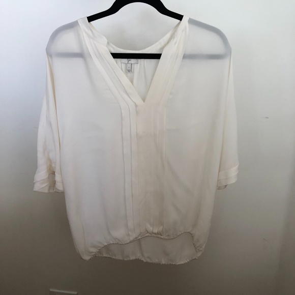 Joie  Marru Pleated Silk Blouse - Picture 2 of 8